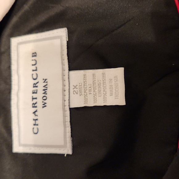 Charter Club black puffy vest - Picture 6 of 6